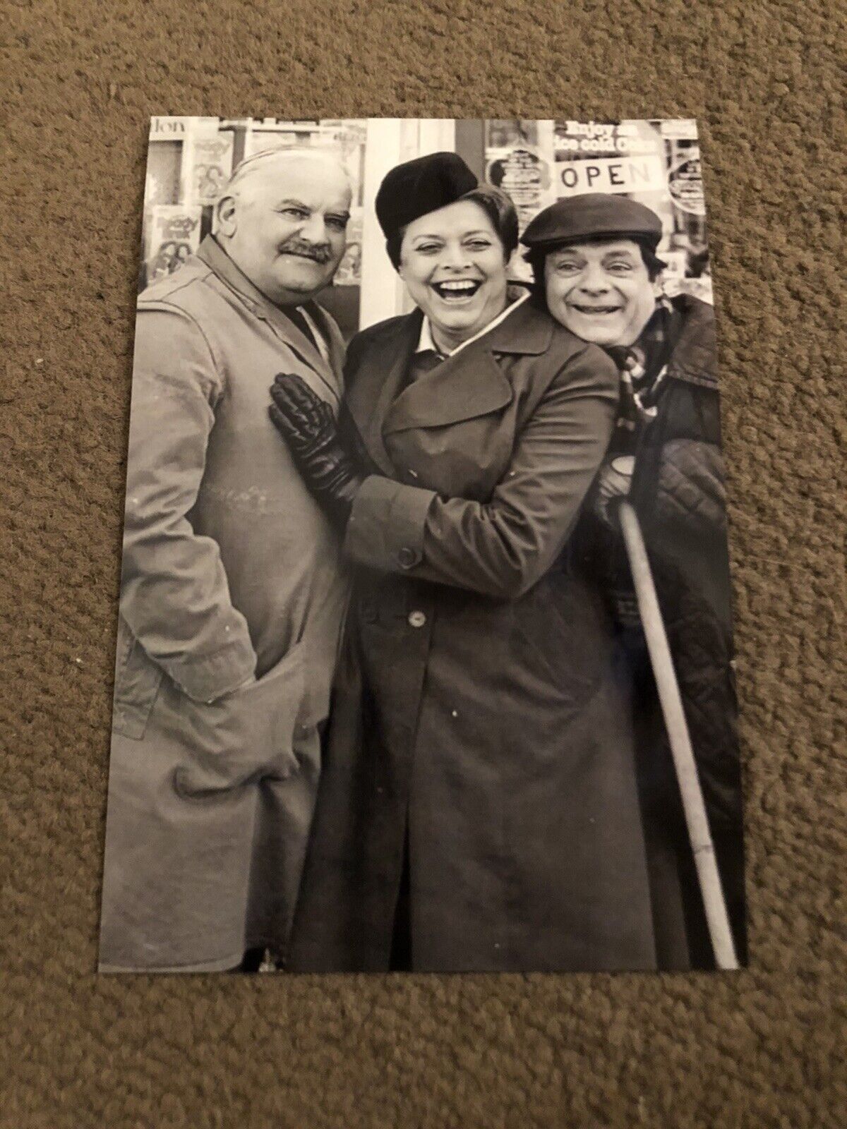 DAVID JASON & RONNIE BARKER (OPEN ALL HOURS) UNSIGNED Photo Poster painting- 6x4”