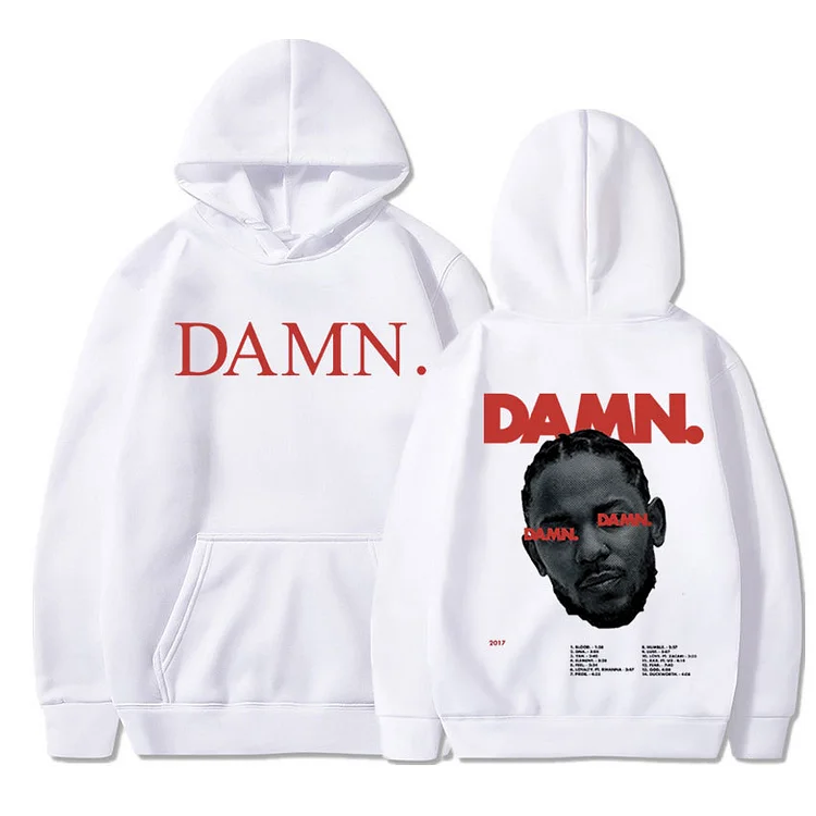 Rapper Kendrick Lamar Hoodies Music Album Poster Print Sweatshirt Hip Hop Hoodie Streetwear at Hiphopee