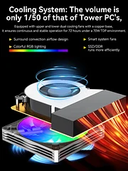 AMD Ryzen™ 7 H 255 --NucBox K12 Mini PC