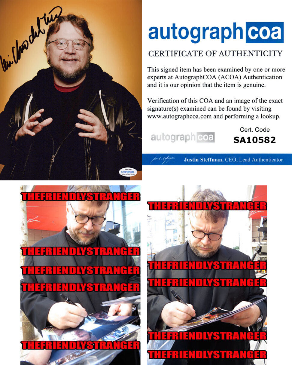 GUILLERMO DEL TORO signed 8X10 Photo Poster painting f PROOF - DIRECTOR Nightmare Alley ACOA COA