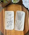 【6 PCS】Water Soluble Tall & Skinny Flowers Embroidery Pattern,peel and stick paper for ornaments