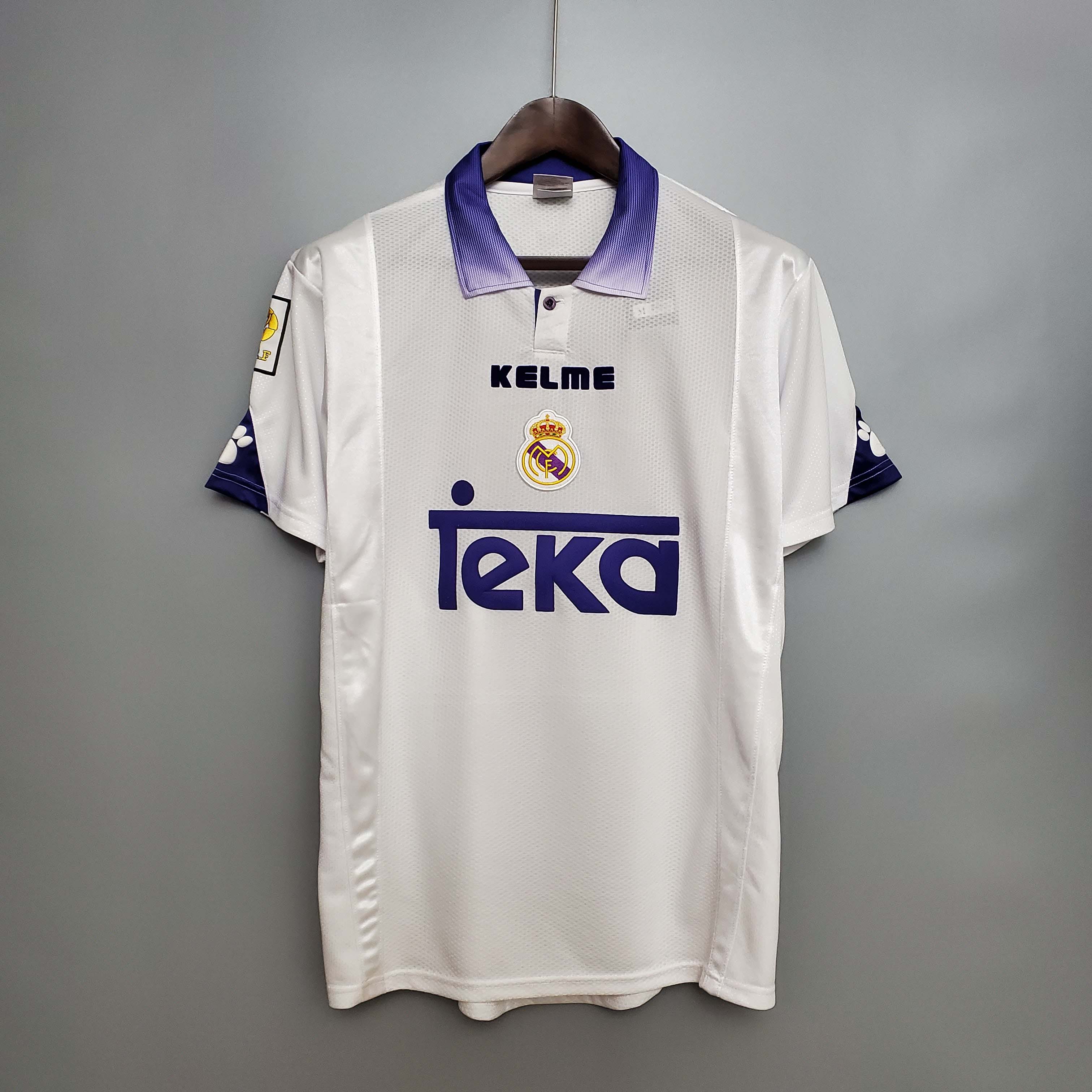 1997-1998 Retro Real Madrid Home Football Shirt 1:1 Thai Quality