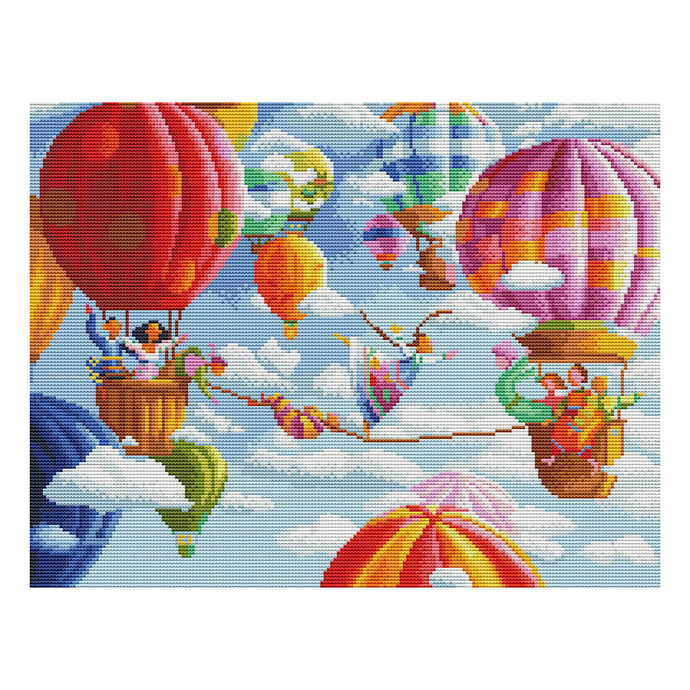 

Happy Hour - 11CT Stamped Cross Stitch - 50*40CM, 501 Original