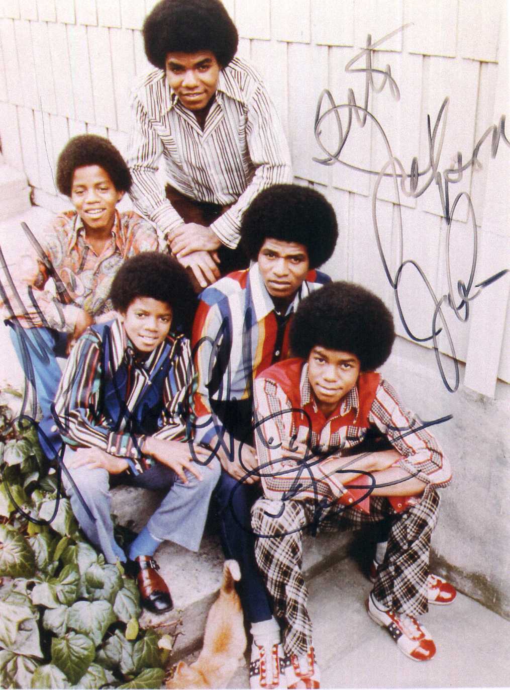 THE JACKSON 5 Signed Photo Poster paintinggraph - Pop Star Singers / Group - preprint