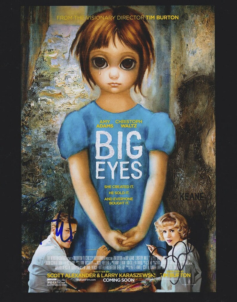 Big eyes signed autographed 11x14 Photo Poster painting christoph waltz & amy adams