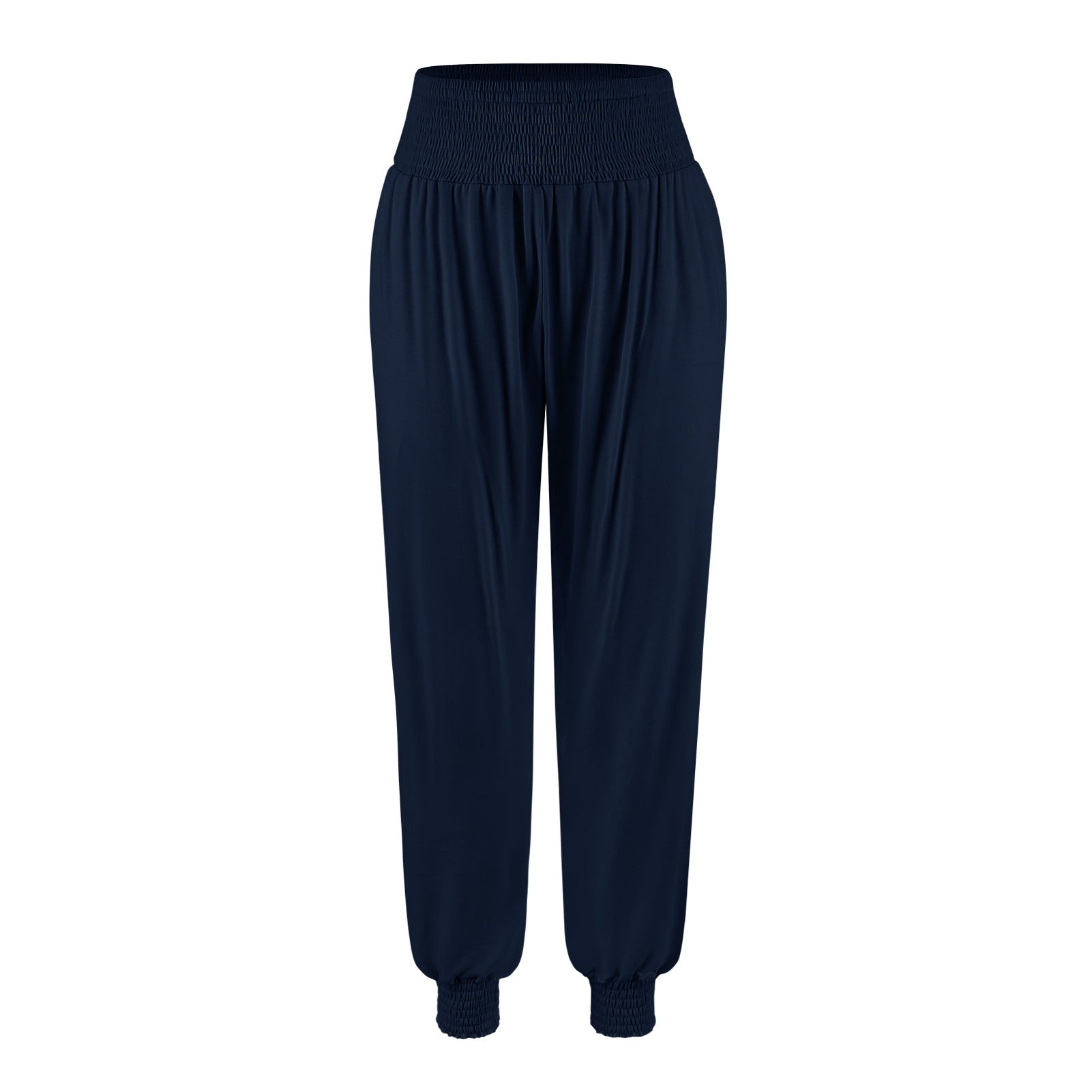 Plain Casual Women Harem Pants Home Office Trousers Comfortable Breathable Outer Wear Summer