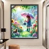 【Limited Stock Sale】Girl Watering The Flowers-11CT Stamped Cross Stitch 50*60cm/19.69*23.62in(Big Size) tapestrymarket