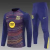 Barcelona 25-26 1/4 Zip Tracksuit Yellow & Blue Camouflage Style Chandal