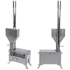 [US Local Warehouse] Hot Tent Stove with Chimney Pipe Portable Camp Stove with Oven Burning Fireplace for Outdoor Heating & Cooking Ice Fishing Hunting (Conventional)