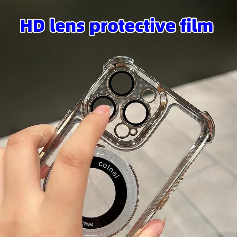 Apple Series Magnetic Exposed Bracket Anti-fall Phone Case