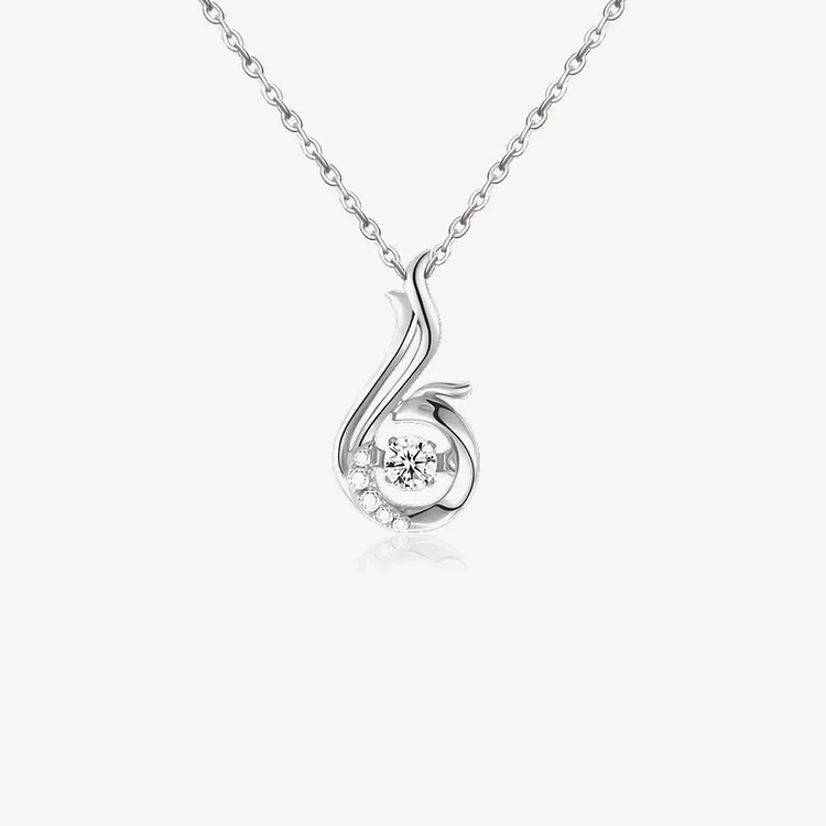 Set Your Traumas On Fire Phoenix Dancing Necklace