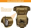 Taktisch Beintasche Milit&auml;r Beinbeutel MOLLE H&uuml;fttasche Sport Tactical Leg Bag Armee Beintaschen Wasserabweisend G&uuml;rteltasche Werkzeugtasche Tasche f&uuml;r Bein Herren Damen Motorrad Wandern Outdoor