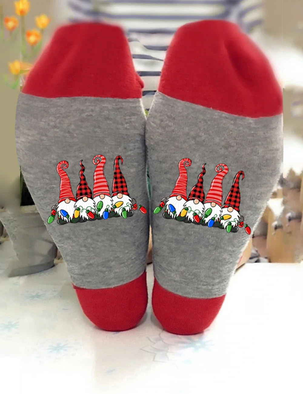 Christmas Gnomes Family Socks