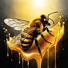 Luxury AB Velvet Diamond Painting Kit - Bee