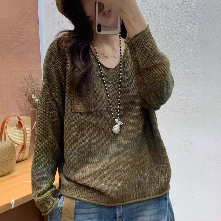 Chicfifth Sweater Women Winter Long Sleeve High Quality Autumn Vintage Top Knitted Cardigan