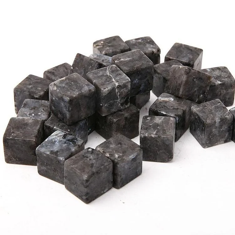 0.1kg Larvikite Cubes Bag bulk tumbled stone