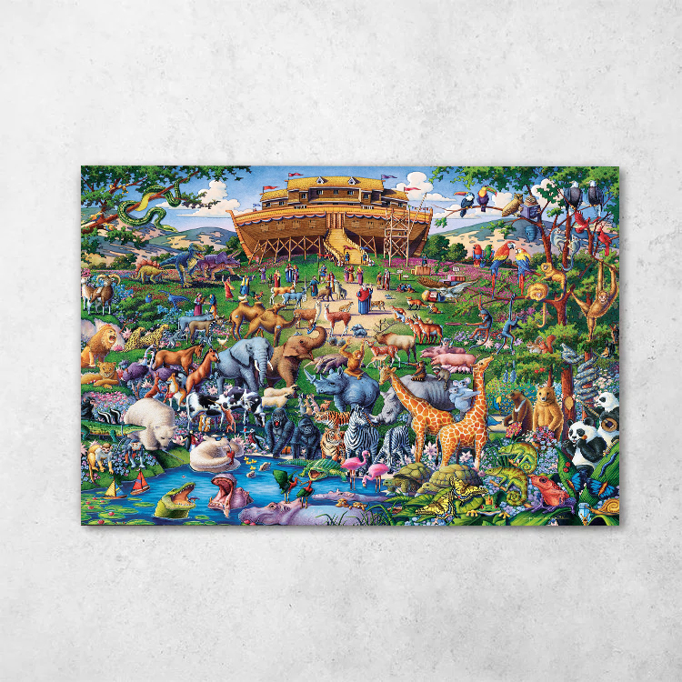Noah's Ark Print Canvas Wall Art 