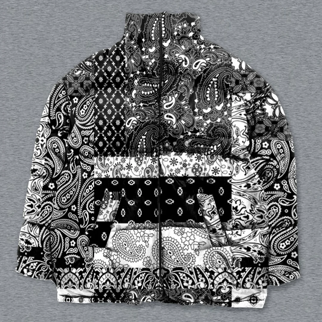 Fashion Print Winter Warm Down Jacket