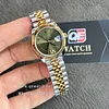 Lady's Rolex 31mm Datejust m278273-0016 Two Tone Yellow Gold on Jubilee with Mint Green Dial Super clone