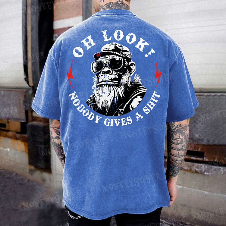 Oh Look! Nobody Gives A Shit Washed T-Shirt