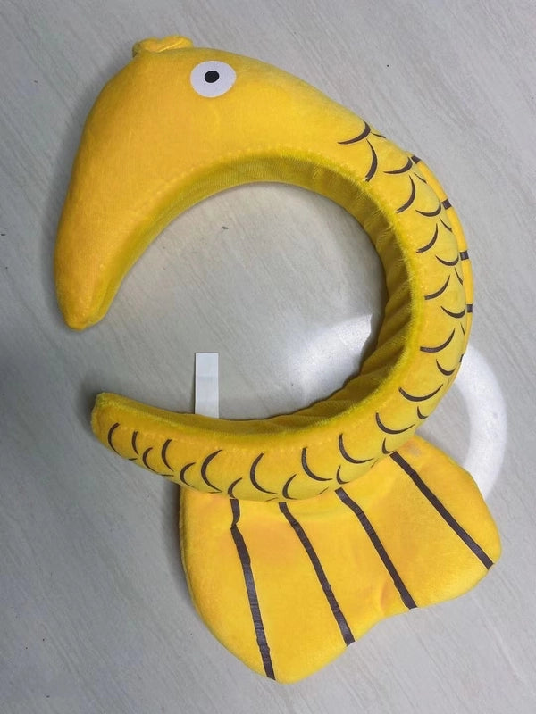 Korean Style Internet Celebrant Cartoon Animal Headband Small Dinosaur Yellow Fish Shark Scream Duck Headband Cute Funny Headband