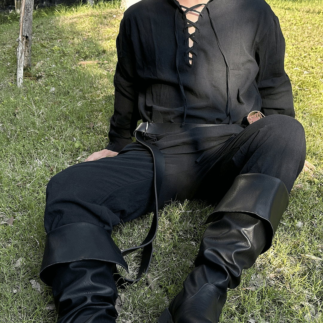 Vintage Linen Renaissance Viking Shirt-inspireuse