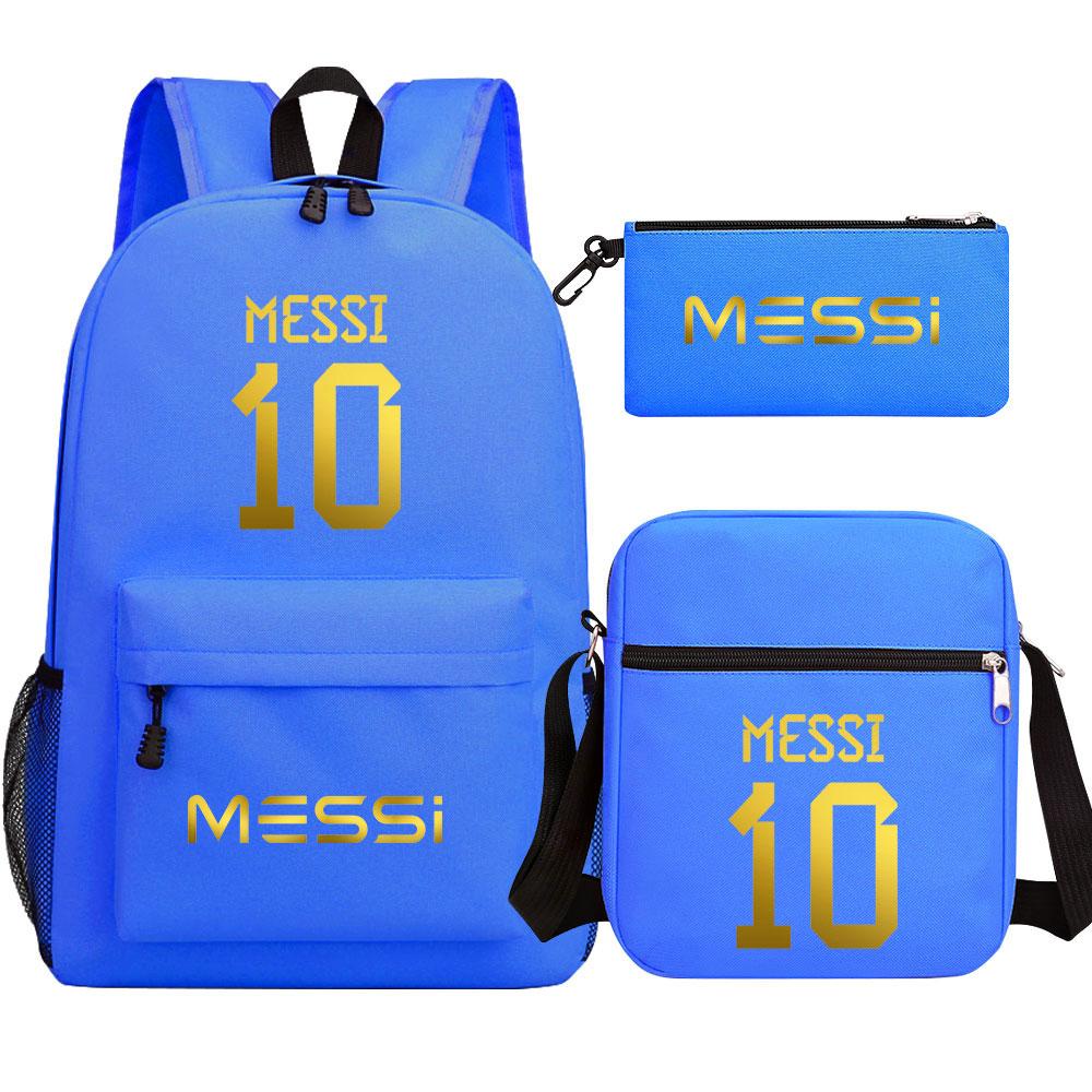 Mayoulove Lionel Messi Backpack Lightweight Design with Adjustable Straps for School Use-Mayoulove