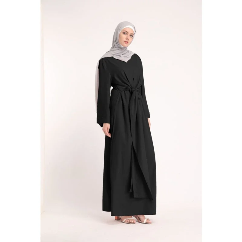 Kaftan Abayas Dubai For Women Dress Muslim Clothing Fashion Black Robe Vintage Islamic Caftan Muslim Prayer Outfit Long Dresses