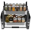 [US Local Warehouse] 2 Tier Pull Down Shelf Heavy Duty Cabinet Organizer for Kitchen Pots Pans