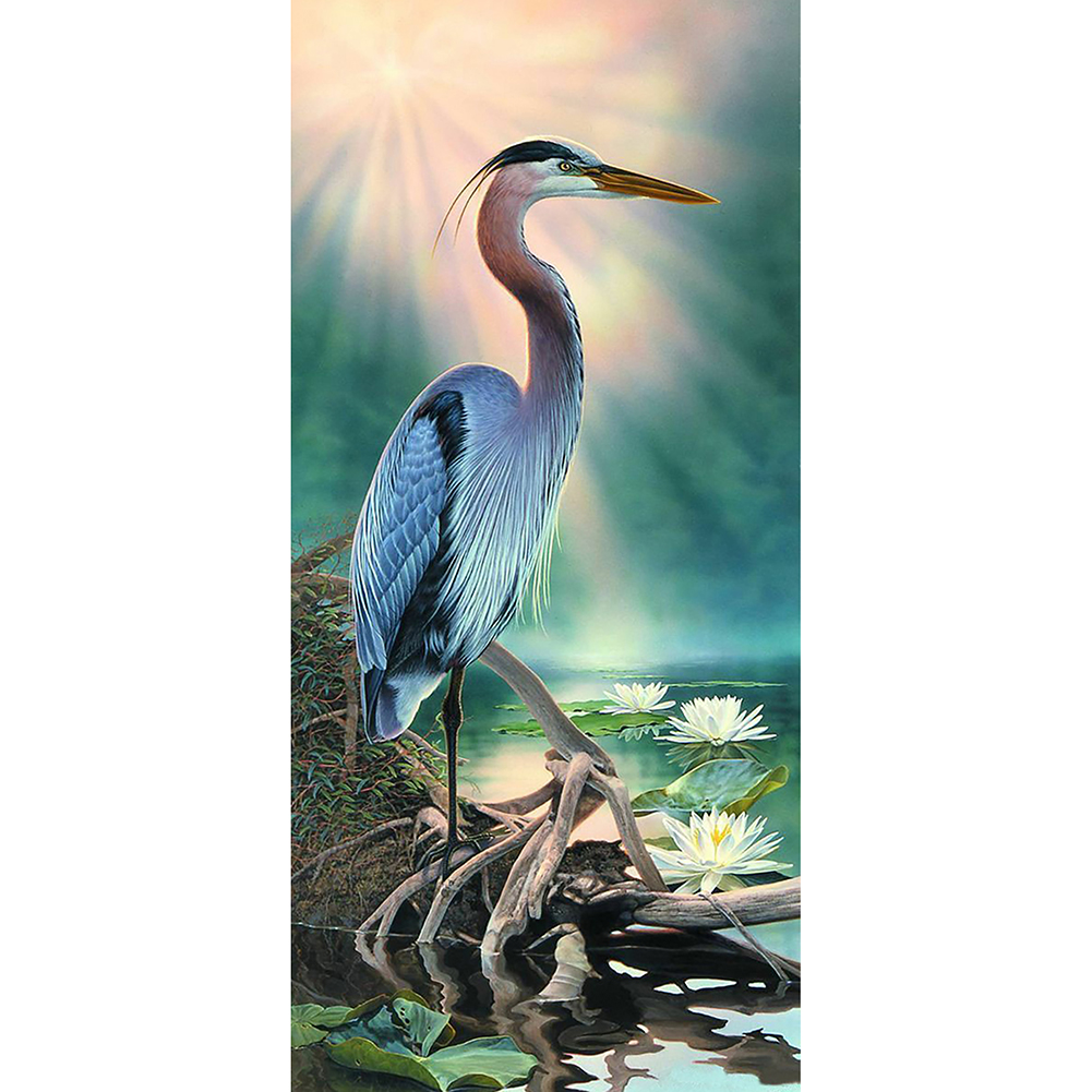 Exquisite Crane 40*85cm(canvas) full round drill diamond painting