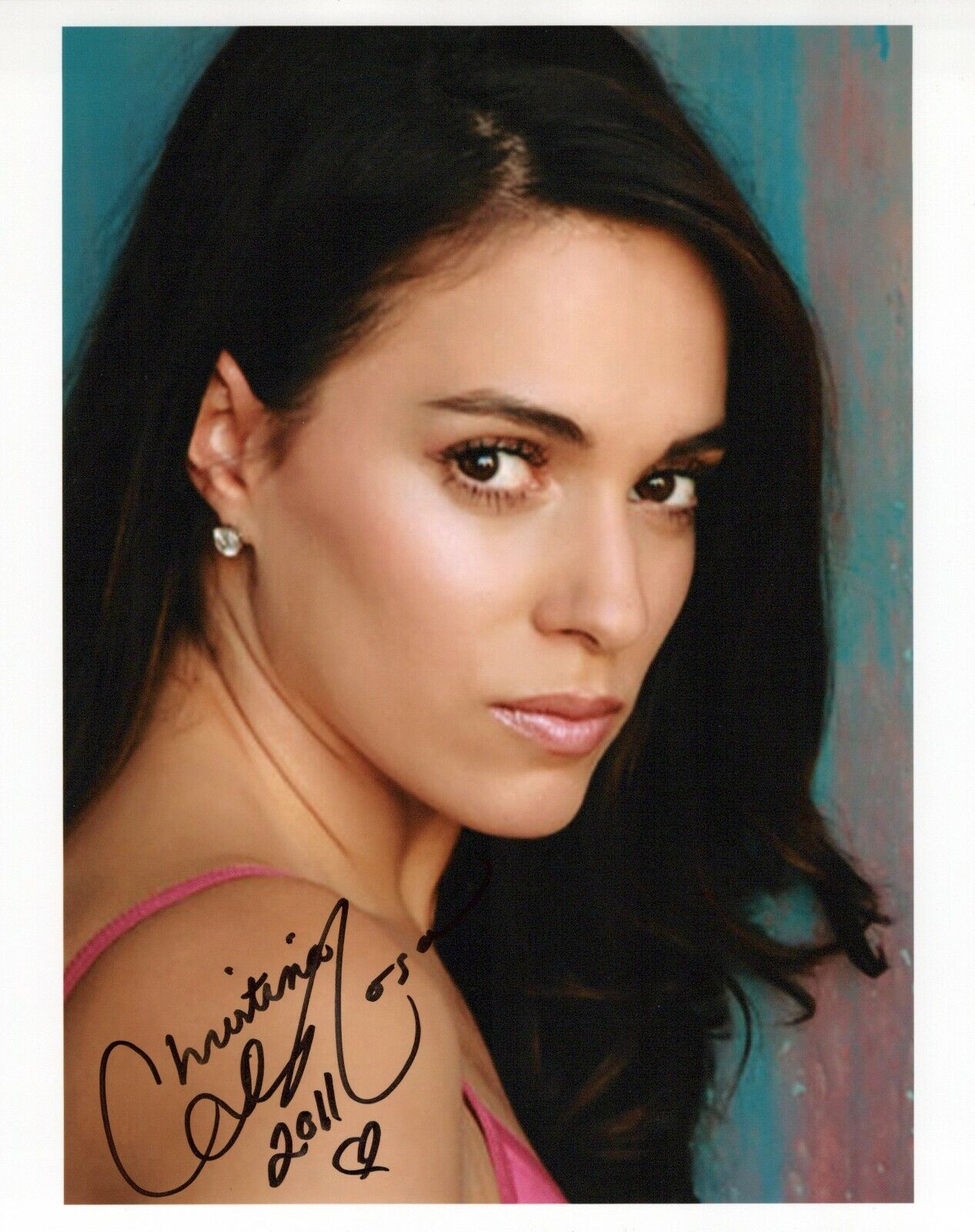 Christina DeRosa glamour shot autographed Photo Poster painting signed 8x10 #10