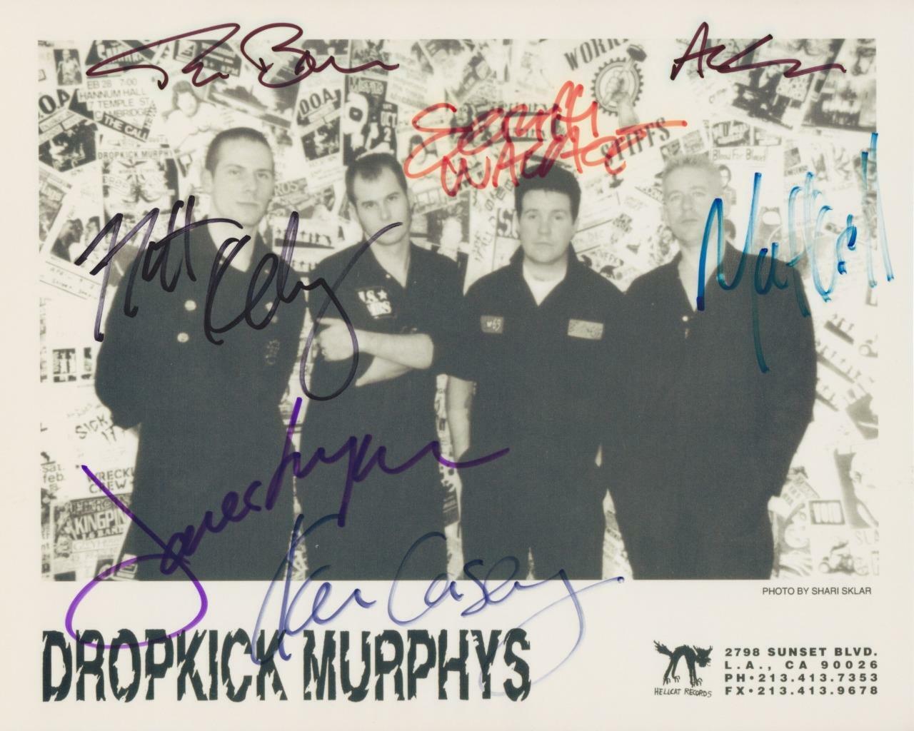 Dropkick Murphys Band X7 SIGNED AUTOGRAPHED 10 X 8