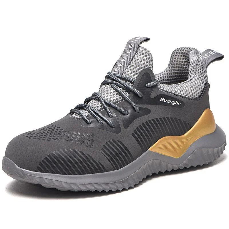 New Sport Safety Shoes Men Indestructible Work Shoes Boots Lightweight Work Sneakers Male Steel Toe Shoes Anti Puncture Boots