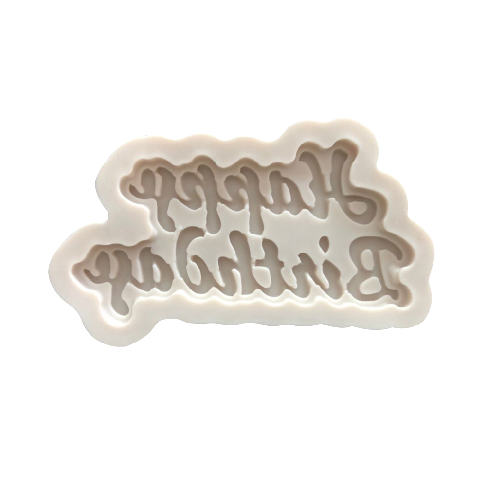 

Silicone Happy Birthday Letter Mold DIY Chocolate Cake Fondant Baking Tools, 501 Original