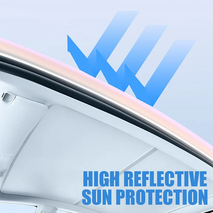 Sunshade Sunroof Bumper Sunscreen For Tesla Model Y 3 Sunroof Electrostatic  Adsorption Sunshade Roof Sunscreen Heat Insulation