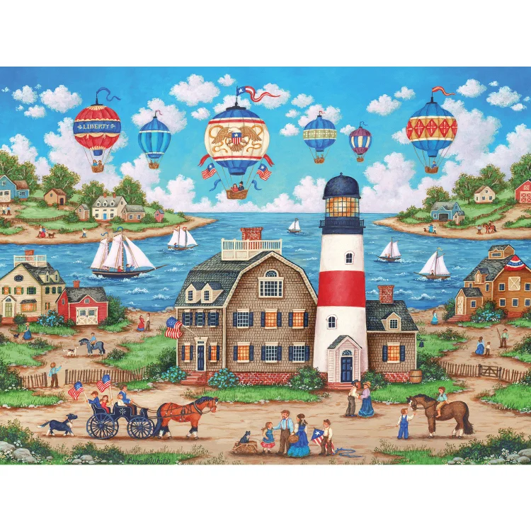 Lighthouse Halloween Scenery 60*45CM(Canvas) Diamond Painting gbfke
