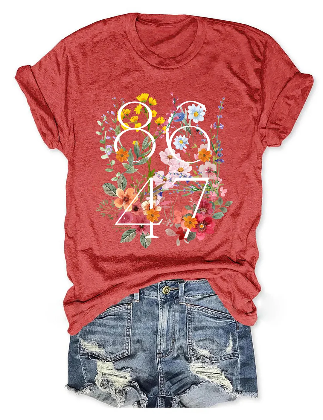 8647 Floral FDT T-shirt