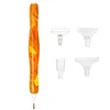 Resin Diamond Painting Point Drill Pen with 4 Various Tips Painting Arts 5D Point Drill Pen Diamonds Art Points Drills Pens for Nail Arts Rhinestone Decorations Cross-Stitch (Golden yellow)