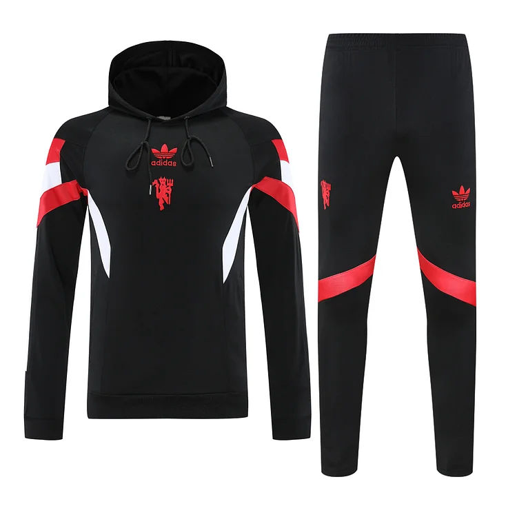 2025-26 Manchester United Hooded Long Sleeve Kit - Adult Kit