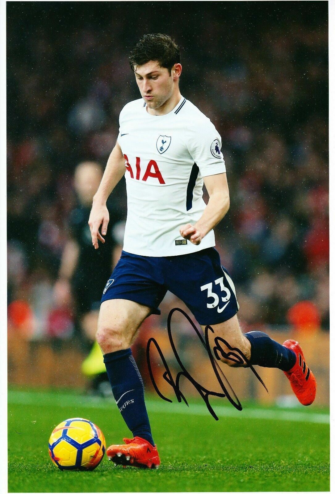 Ben Davies Signed 12X8 Photo Poster painting SPURS Tottenham Hotspur AFTAL COA (9099)