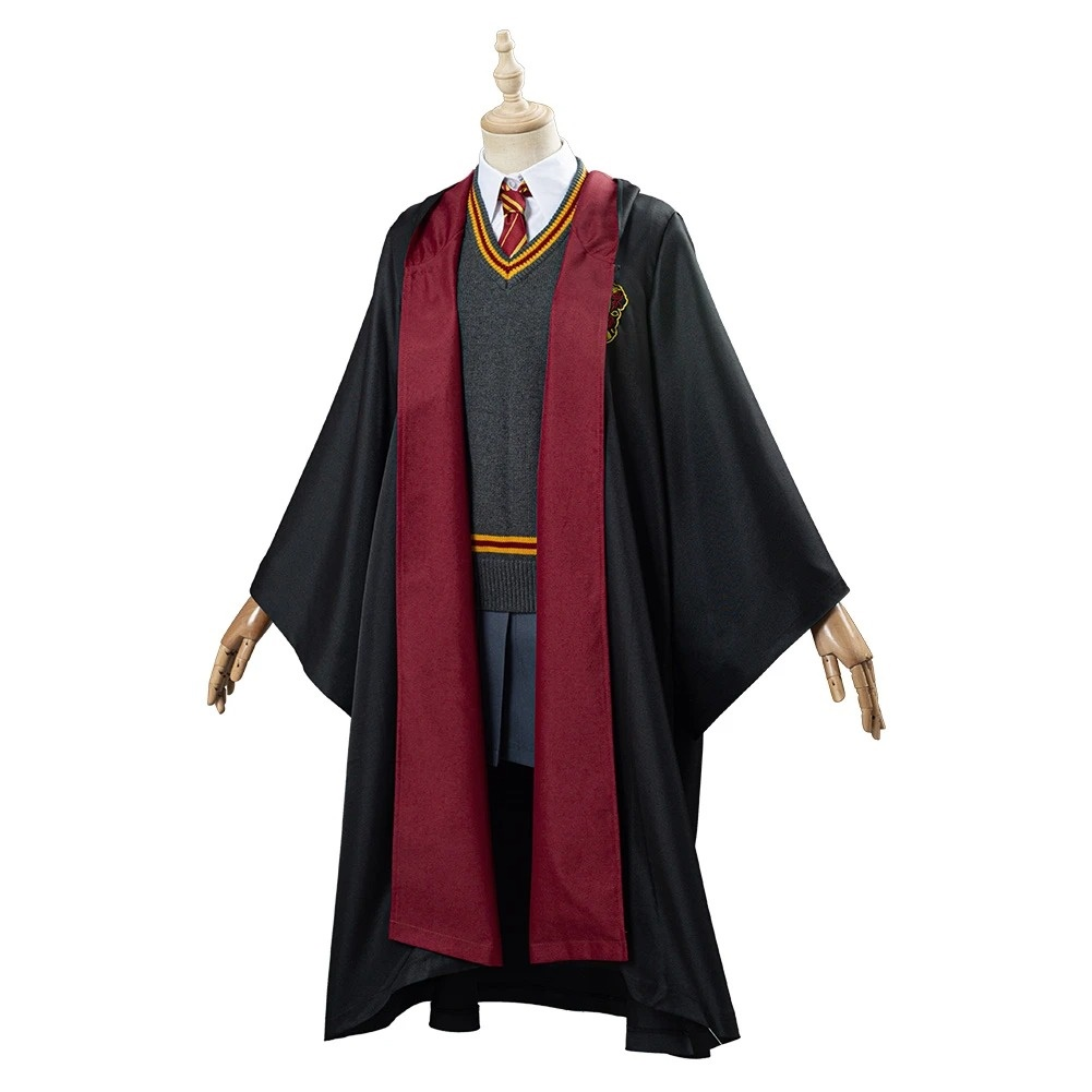 Harry Potter Hermione Granger Gryffindor School Uniform Women Robe Cloak Outfit Halloween Carnival Costume Cosplay Costume