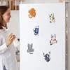 (US Local)6Pcs Acrylic Runaway Cat Diamond Art Refrigerator Magnets Sticker for Beginners