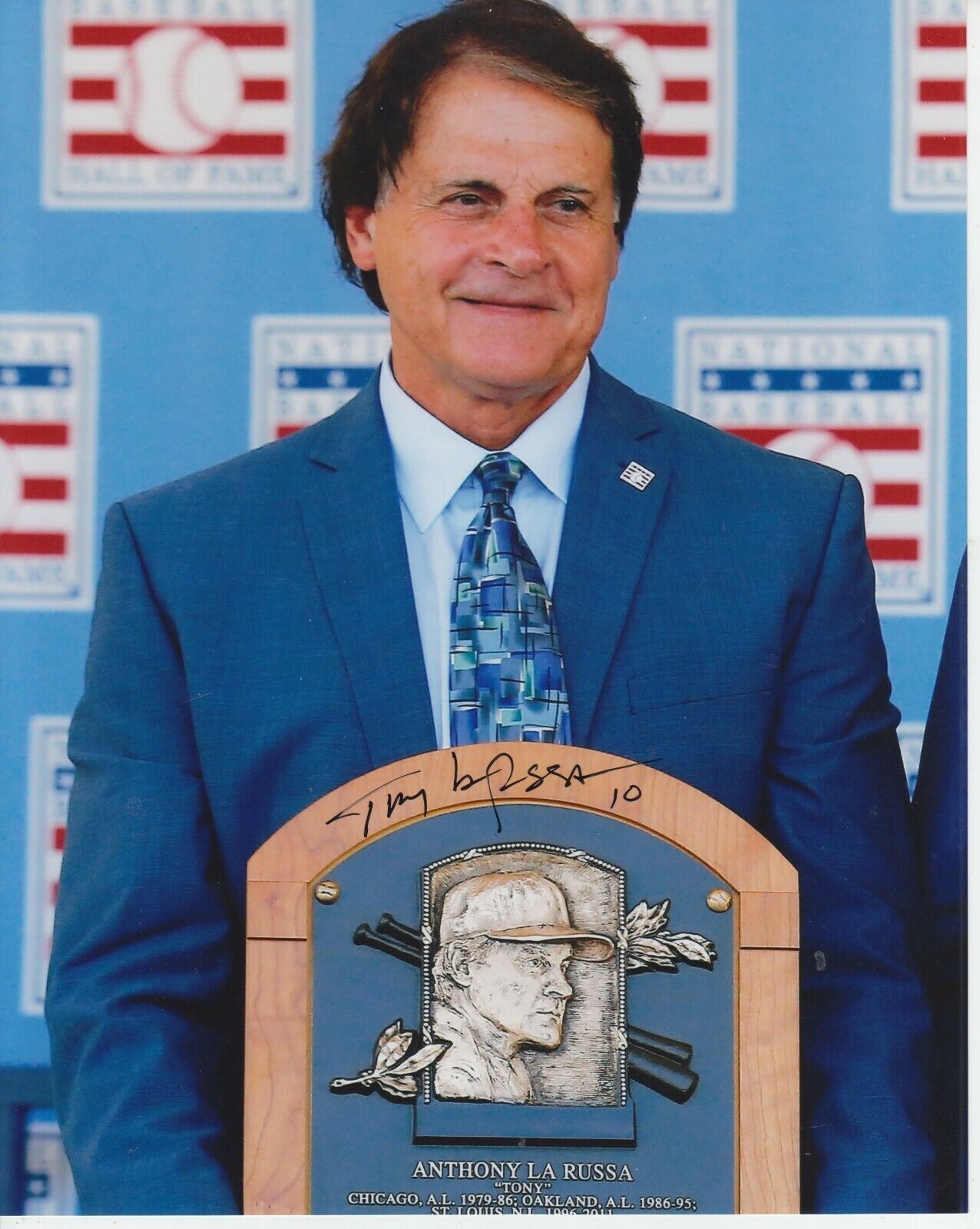 Tony LaRussa 8x10 Signed Photo Poster painting w/ COA St. Louis Cardinals #1