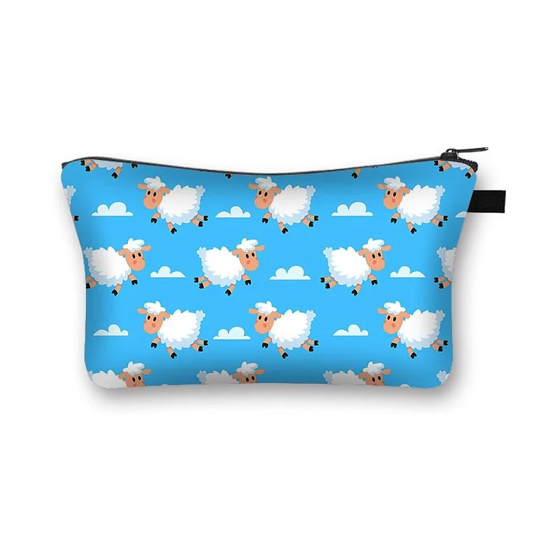 Alpaca Printed Hand Hold Travel Storage Cosmetic Bag Toiletry Bag