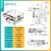 Precision micro-adjustment XY axis displacement platform, stainless steel LBX/LBY-40/50/60/70/80/100 manual slide