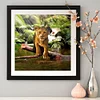 >SALE<5D DIY Diamond Painting Full Drill Lion Zoo Embroidery Cross Stitch Kit Art