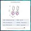 925 Sterling Silver Melting Heart Ear Clips
