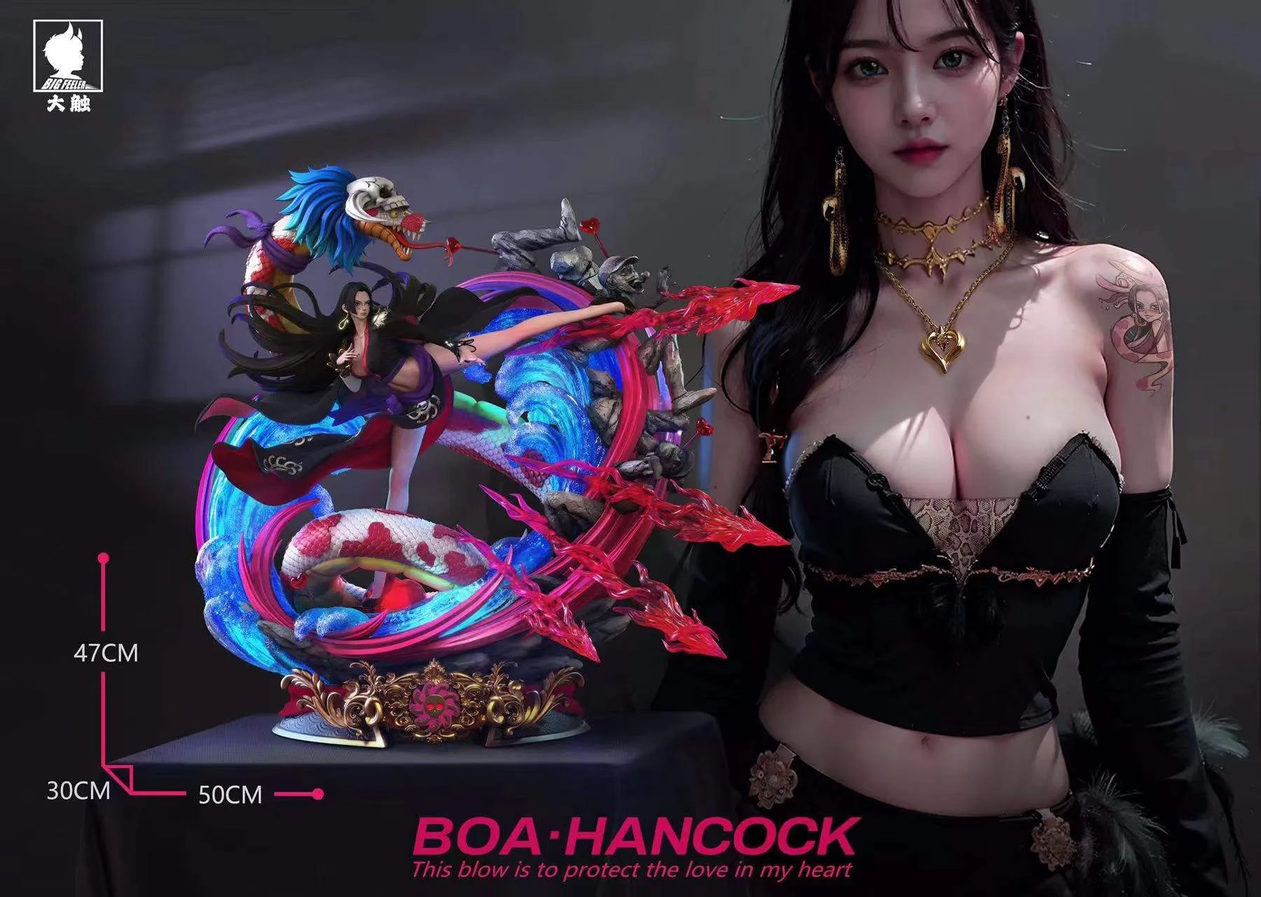ボア ハンコック Big Feeler Studio ガレージキット フィギュア POP Scale Boa Hancock - ONE PIECE Resin Statue - Big Feeler Studio