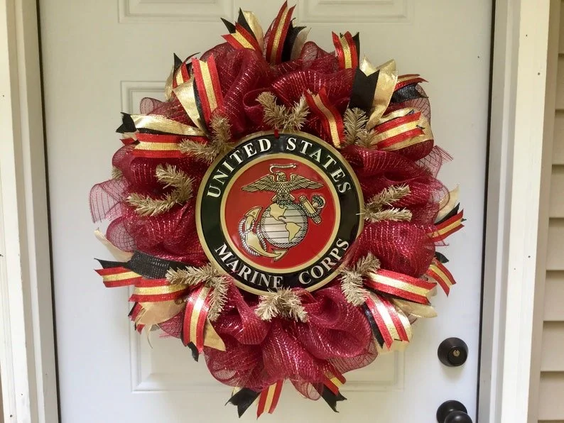 🔥Memorial Day Gift🔥Military Wreaths And Wreaths for Service Members