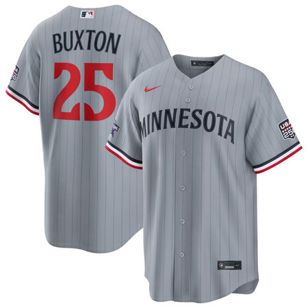 Youth Minnesota Twins #25 Byron Buxton Nike Gray 2026 All-Star Game Replica Jersey